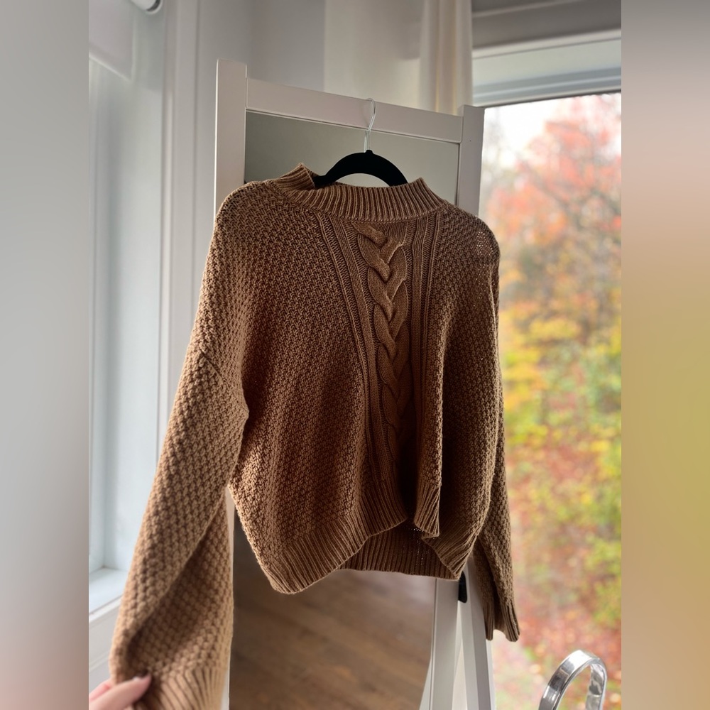 Cinnamon Brown Knit Sweater from Dynamite